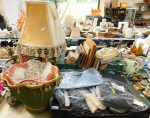 Textiles, pictures and prints, to include landscapes, framed photographs, textiles to include...