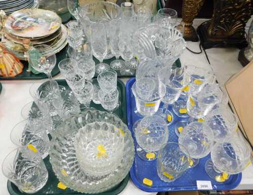 Glassware, to include tumblers, wine glasses, vases, various Grantham Engineering Limited 50th...