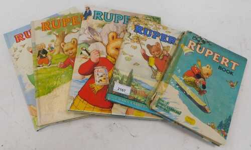 Five Rupert annuals, by Daily Express.