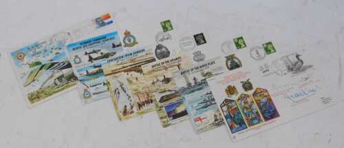 Five first day covers, including Arnhem, etc. (1 shelf, on 1 bookcase)
