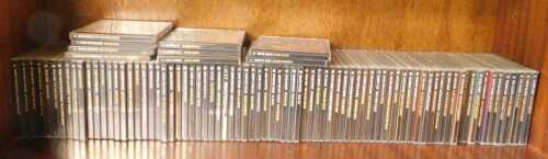 A large collection of CDs, including The Blues Collection, etc. (1 shelf)