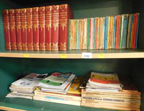 Books, to include a selection of fiction including Beatrix Potter, books on food including...