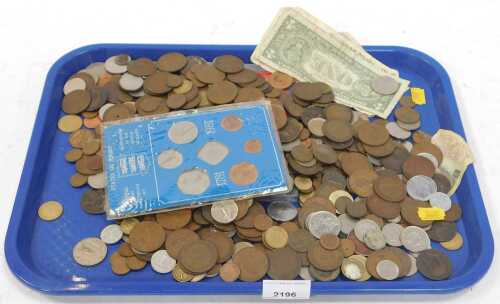Pre decimal coinage, to include copper pennies, world banknotes, world coinage, a States of...