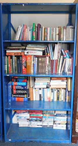 Books, mixed interest, to include paperback fiction, dictionaries, various books relating to...