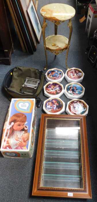 Various household wares, to include six James Bond collector's plates, a small electrical...