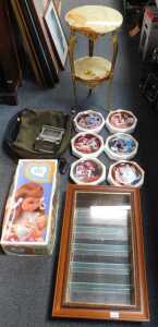 Various household wares, to include six James Bond collector's plates, a small electrical...