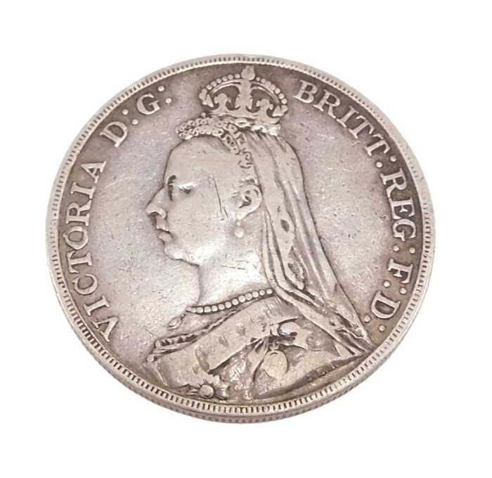 Coin. A Victorian crown 1891.