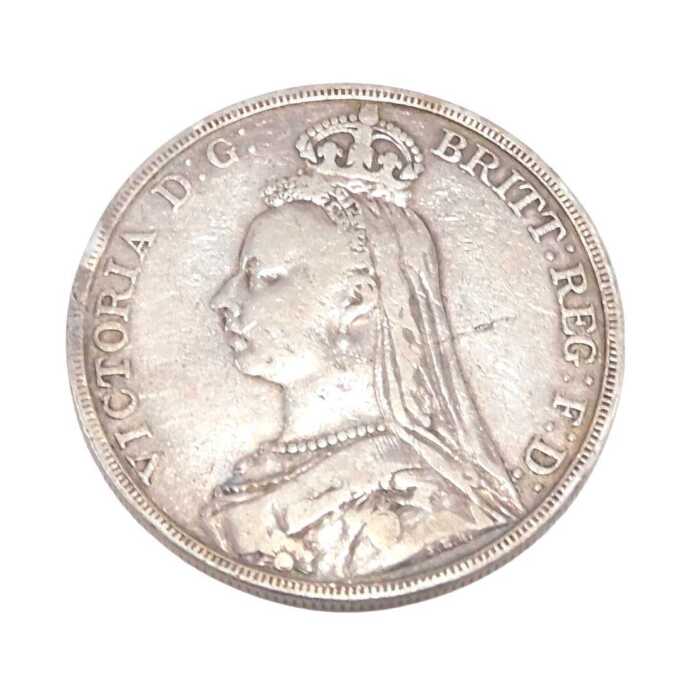 Coin. A Victorian crown 1890.