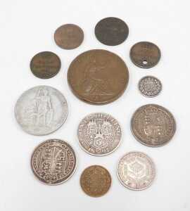 Various coins, Victorian and later low denomination, to include 1841 penny, small quantity of... - 2