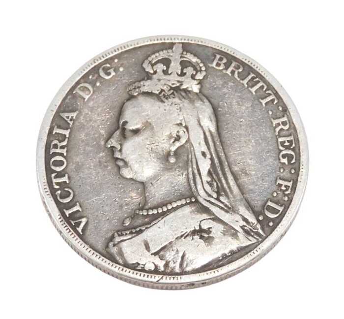 Coin. A Victorian crown 1889.