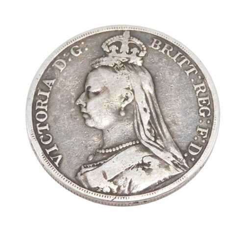 Coin. A Victorian crown 1889.