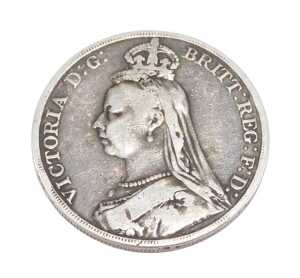 Coin. A Victorian crown 1889.