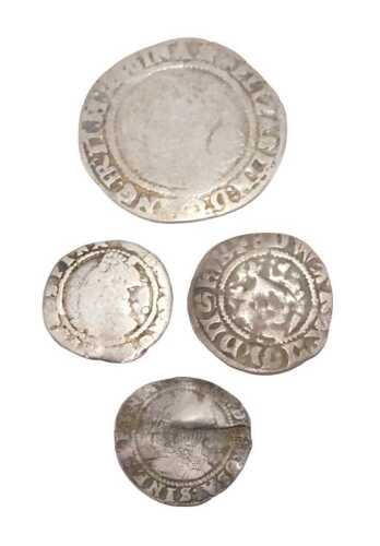 Coins. An Edward I penny, and a quantity of other hammered coins, Elizabeth I, etc. (4)