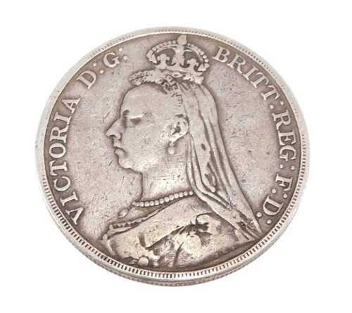 Coins. A Queen Victoria silver crown 1889.