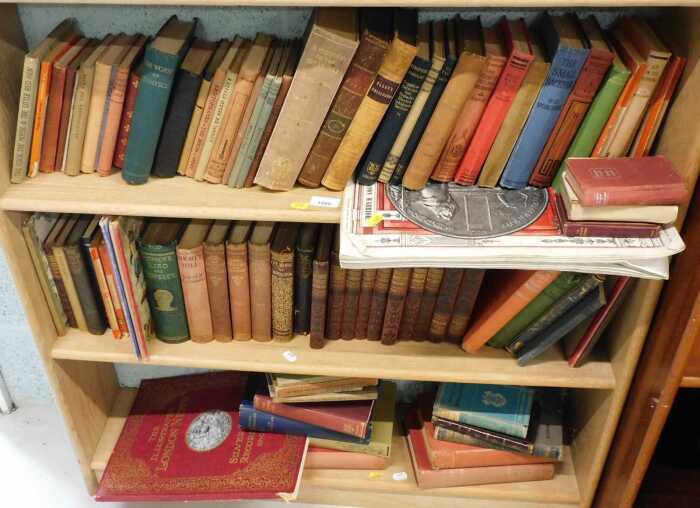 Various books, fiction, non fiction, religious books, Paley's Philosophy, History of the Great...