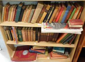 Various books, fiction, non fiction, religious books, Paley's Philosophy, History of the Great...
