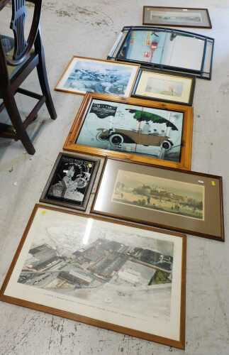 Pictures, prints, mirrors, etc. (a quantity)
