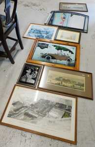 Pictures, prints, mirrors, etc. (a quantity)