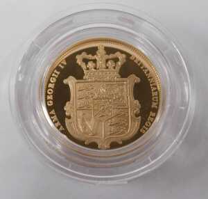 A Royal Mint The Sovereign 2025 five gold proof set, comprising five sovereign piece, double... - 5