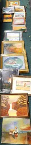 R Atkinson (20thC). Still life glass of wine and bowl of fruit on a table, watercolour, signed,...
