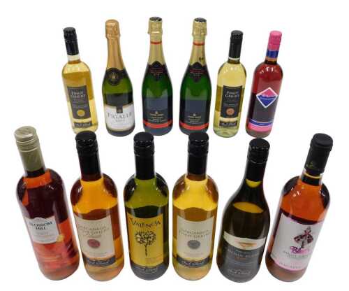 A bottle of Chenin Blanc South African Reserve white wine, other white wine, Pinot Grigio, Blush,...