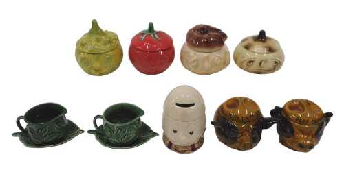 Various Sylvac and other preserve jars, to include the rare Piccalilli number 4752, 14cm high,...