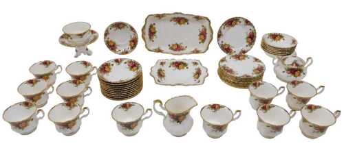 Various Royal Albert Old Country Roses teaware, to include sandwich plate, 28cm long, serving...