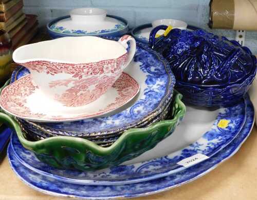 Ceramics, to include Wedgwood Woodland sauceboat, tureens, meat plate, etc. (a quantity)
