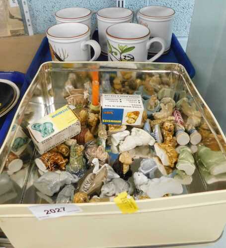 Wade Whimsies, to include boxed elephant and cat, and a large quantity of unboxed and five Denby...