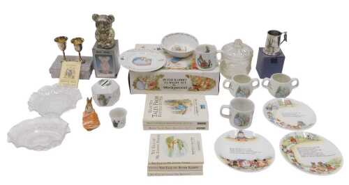 Various books, Potter (Beatrix). The Tale of Mr Jeremy Fisher, a Wedgwood boxed three piece...