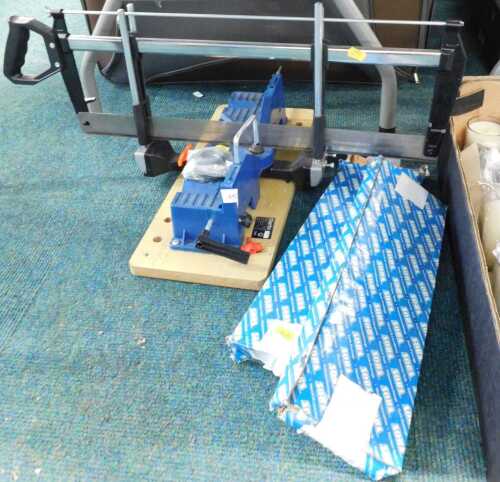 Clarke table saw, together with accessories.