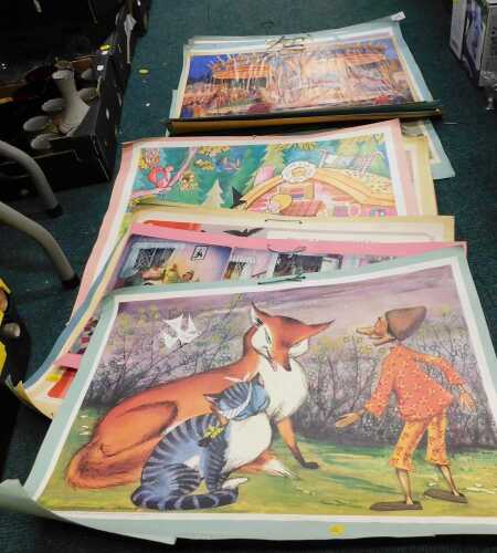 Illustrations from children's fairy tales and nursery rhymes, to include Hansel and Gretel,...