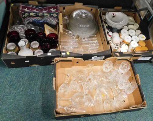 Glassware and ceramics, to include tumblers, wine glasses, coffee mugs, etc. (contents under 1...