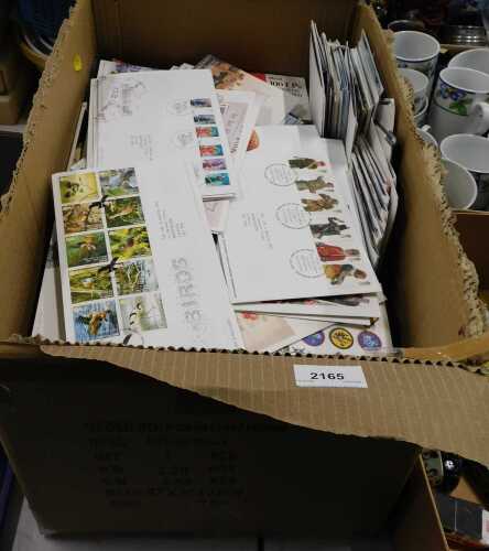 Philately. Stamps and first day covers. (1 box)