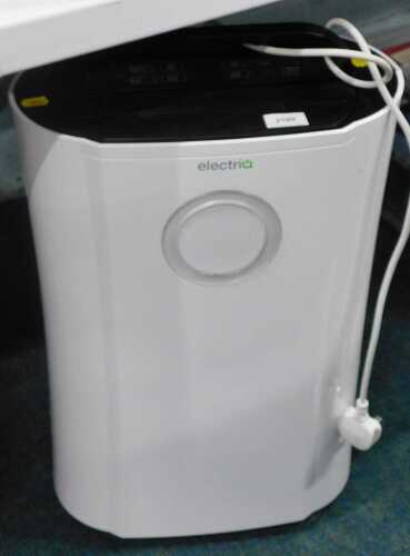 An Electriq CD12LEV2 upright dehumidifier.