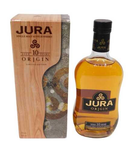 A bottle of Jura Origin single malt Scotch whisky, ten years old, limited edition, 70cl, in...