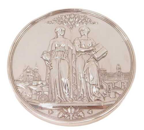 A 19thC Manchester Mechanical and Industrial Exhibition Pamona Palace medal, awarded to Robert...