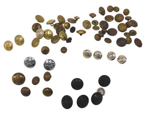 Various military and other brass buttons, to include Royal Army Service Corps, General Service...