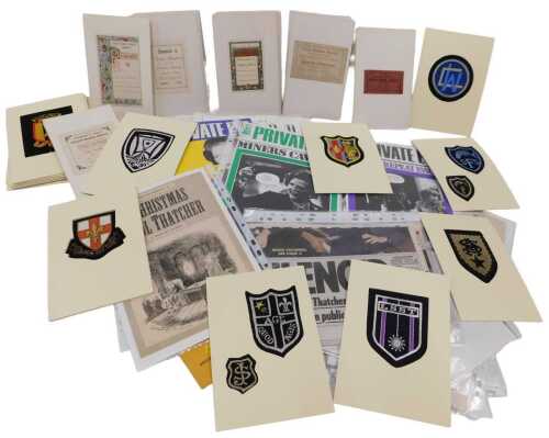 Various ephemera, books, Lema Cranes & Excavators Control Systems, other Lema booklets, etc., a...