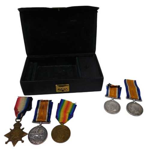 Various medals, WWI 1914-15 Star, marked 56754 DVR H White R. F. A. with ribbon, 10cm high,...