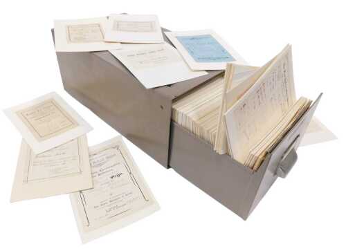 A large quantity of Sunday School Union and other book front pieces, some hand-written, mainly...