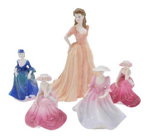 Various Coalport ladies figures, to include Ladies of Fashion Jacqueline by Jack Glynn, 20cm...