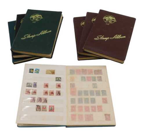 Various stamps, a 505 green stamp album containing a quantity of world used, early 20thC GB...