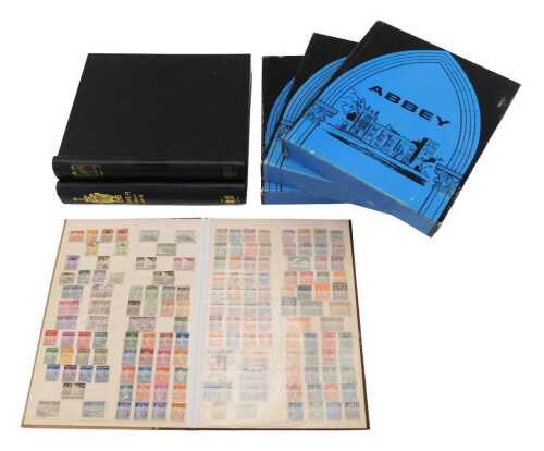 Various stamps, a black album containing a quantity of 1940s British South Africa Company,...