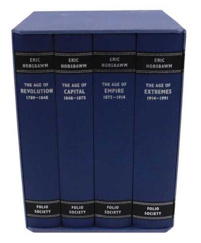 A Folio Society four book set, Hobsbawm (Eric) The Age of Revolution 1789-1848, etc. (4 books in...