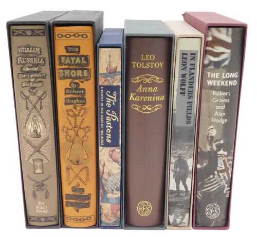 Various folio books, Hughes (Robert) The Fatal Shore, Tolstoy (Leo) Anna Karenina, etc. (6)