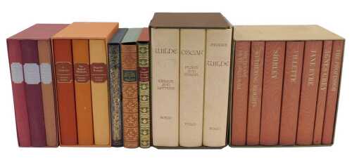 Various folio books, Wilde (Oscar) Plays and Poems, three books in one folio, a quantity of...
