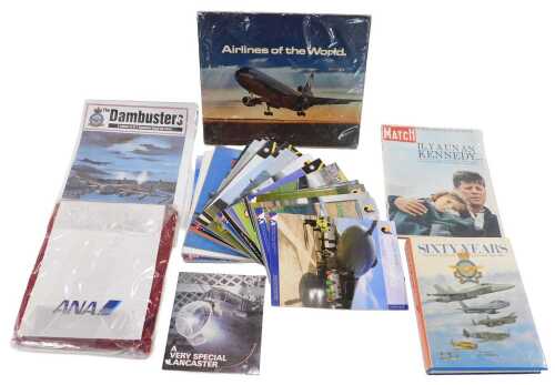 Various Airlines of the World and other related ephemera, Dambusters 50th Anniversary newspaper,...