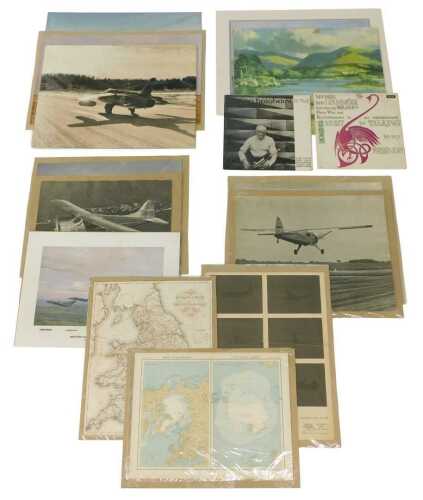 GCM ATP. A Viscount 701 Night Silhouettes advertising card, by Vickers-Armstrong Limited, prints,...