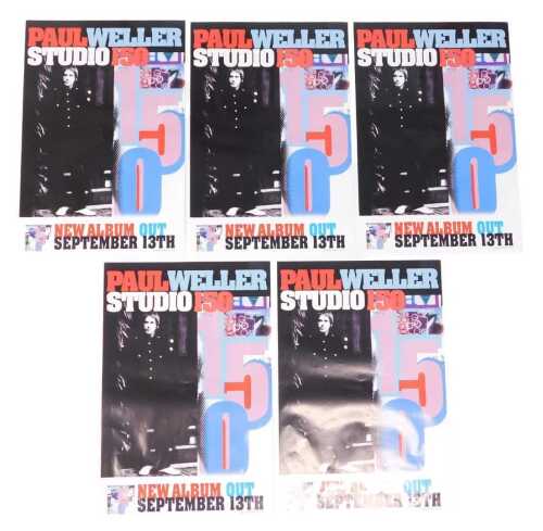 Five Studio 150 Paul Weller posters, 101 issued at time of release for use in London tube...